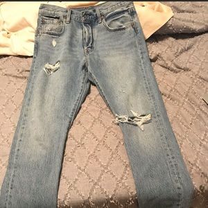 Free people Levi boyfriend 501 jeans